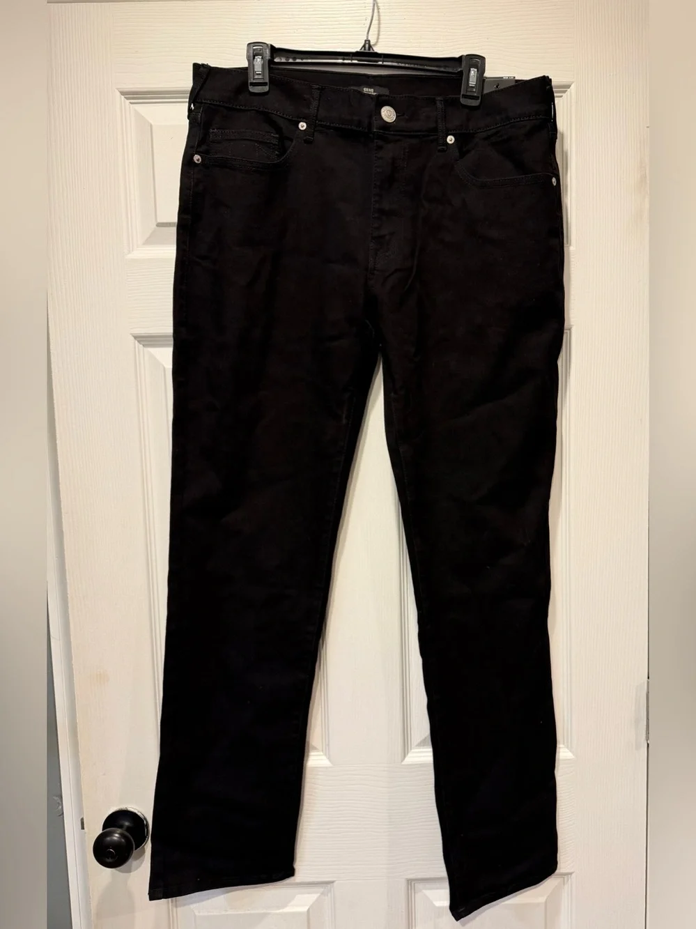 True Religion black rinse Geno SN stud relaxed slim jeans size 36 x 32 NEW